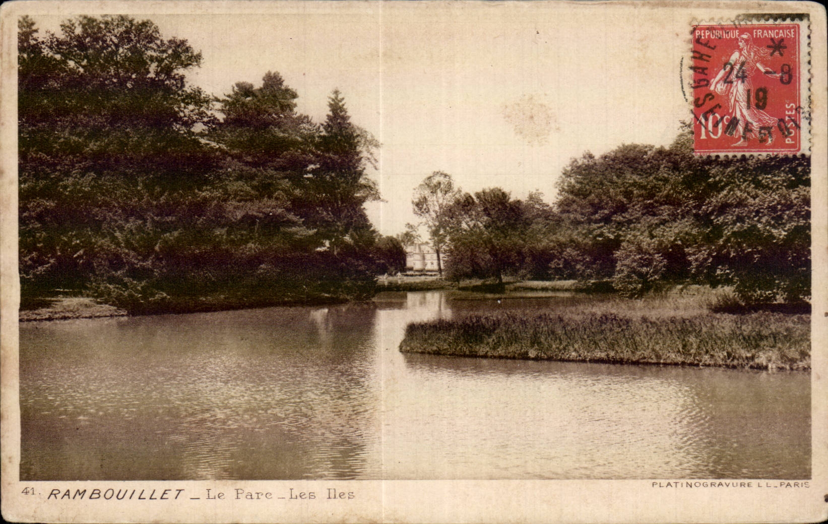 CPA Rambouillet the park islands