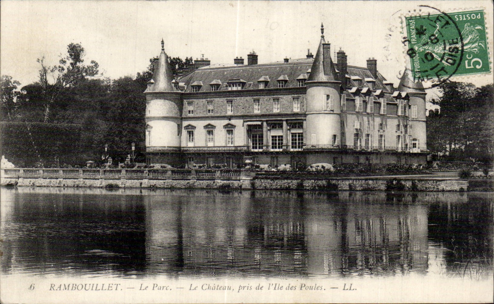 CPA Rambouillet the park the castle taken of island of hens