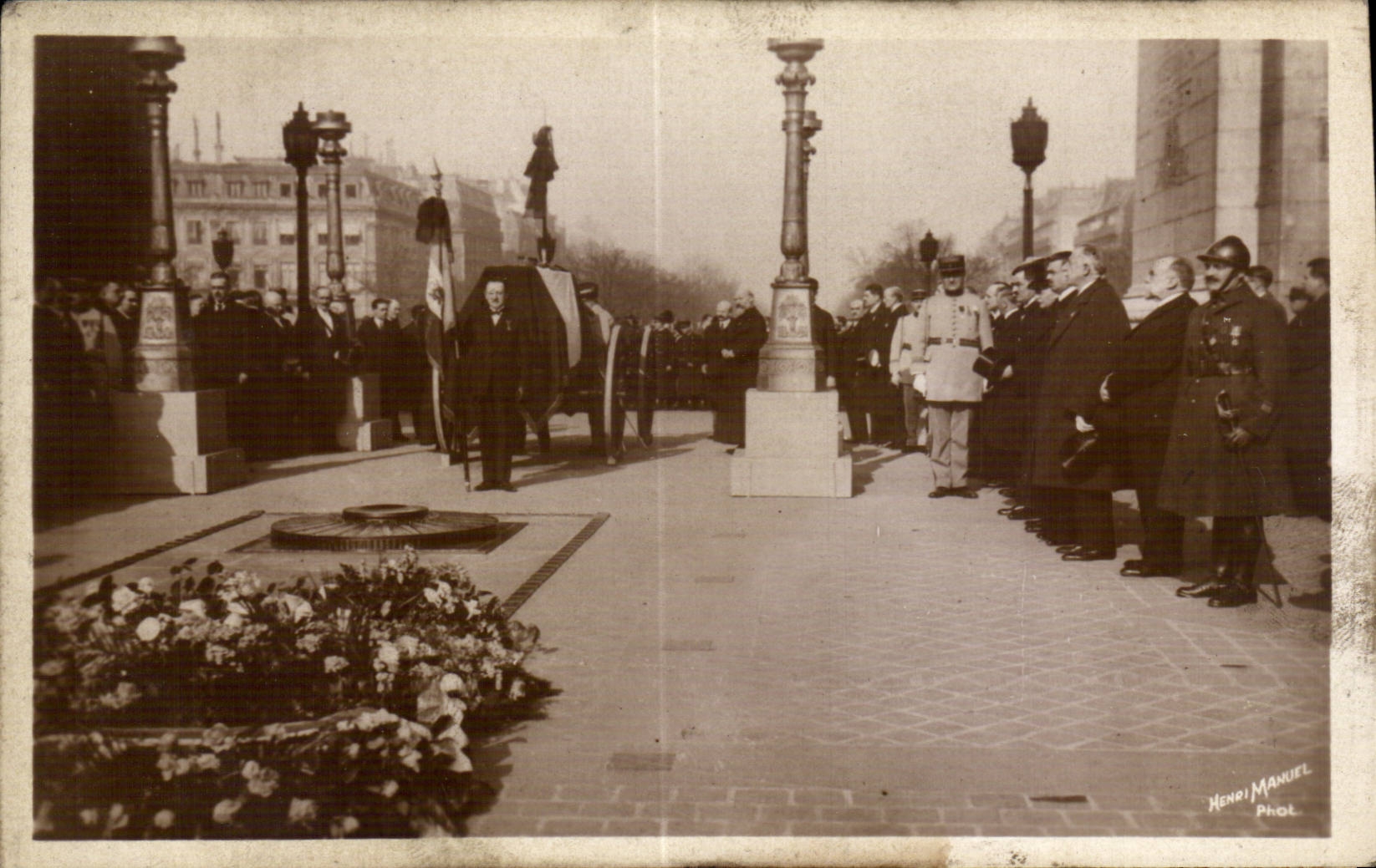 CPA Militaria Funeral of the Marshal Foch March 26th 1929 Arc de Triomphe