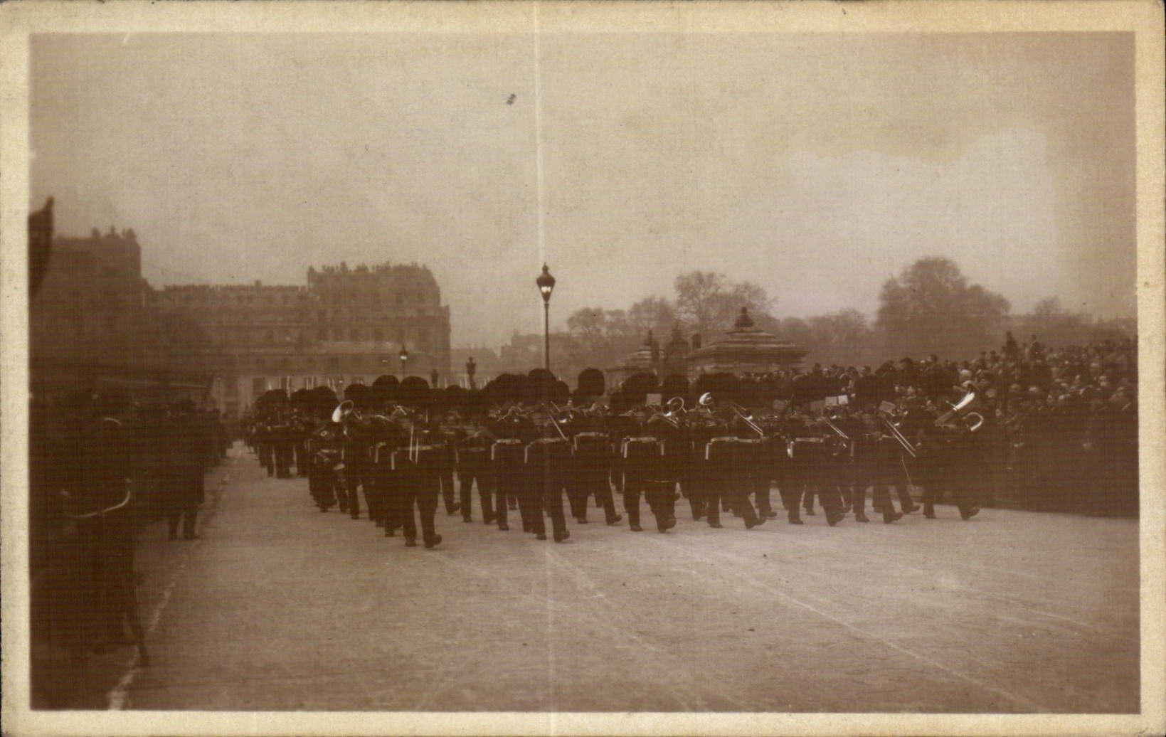 CPA Militaria Funeral of the Marshal Foch March 26th 1929 Music of Coldstream guards