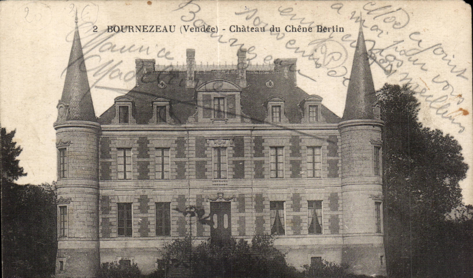 CPA Bournezeau Chaetau du Chene Bertin