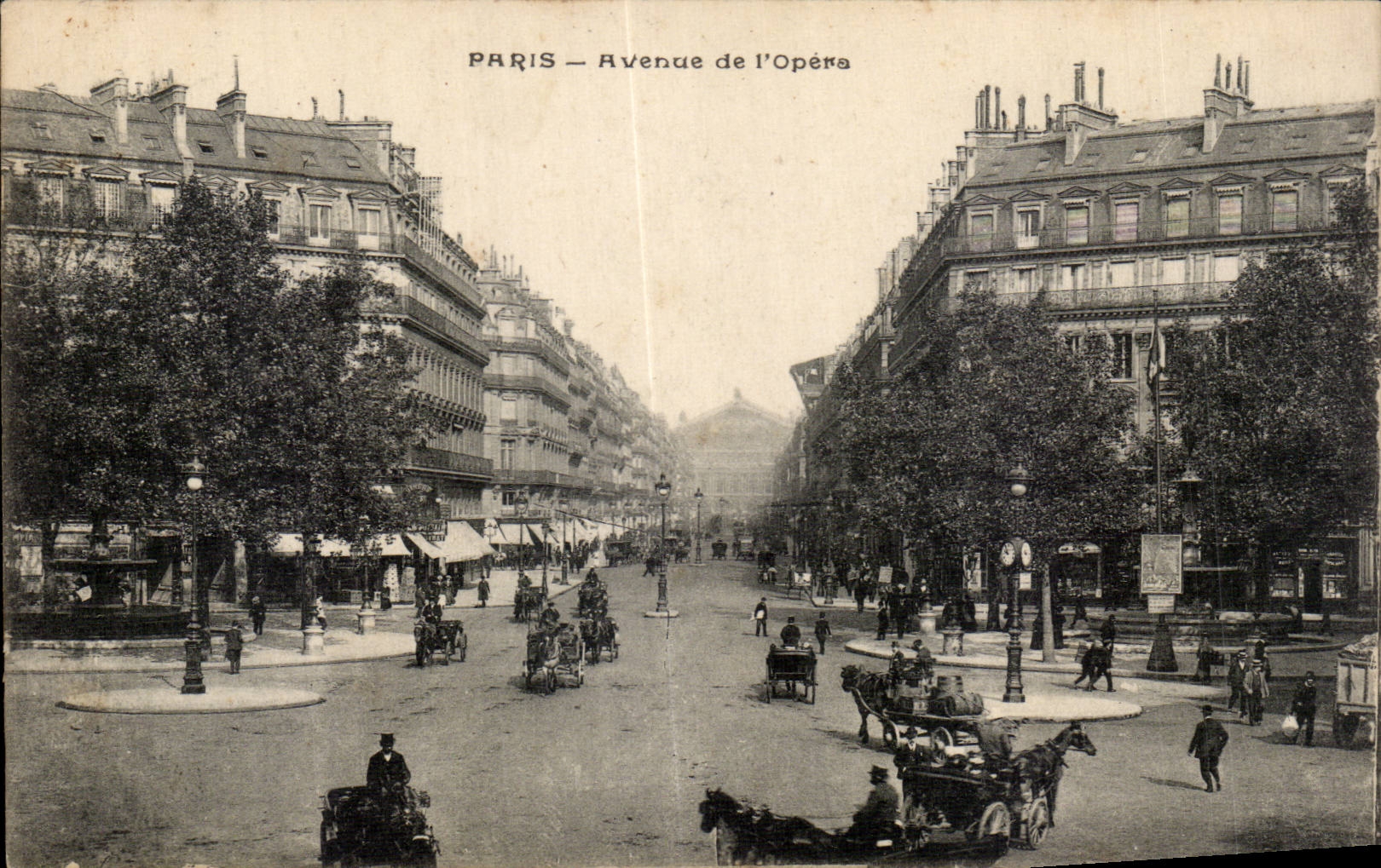 CPA Paris Avenue of Opera