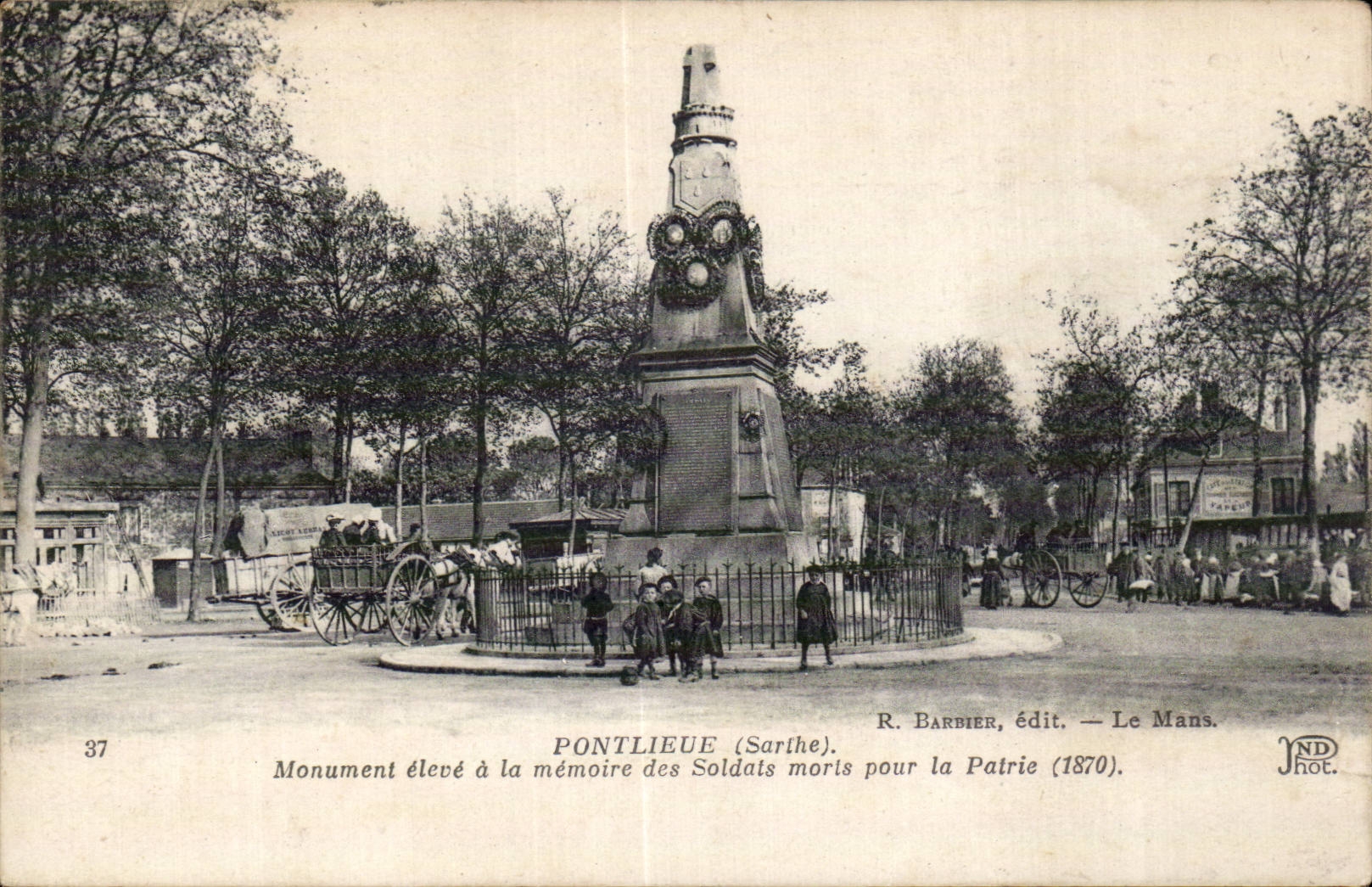 Pontlieue - War memorial - CPA