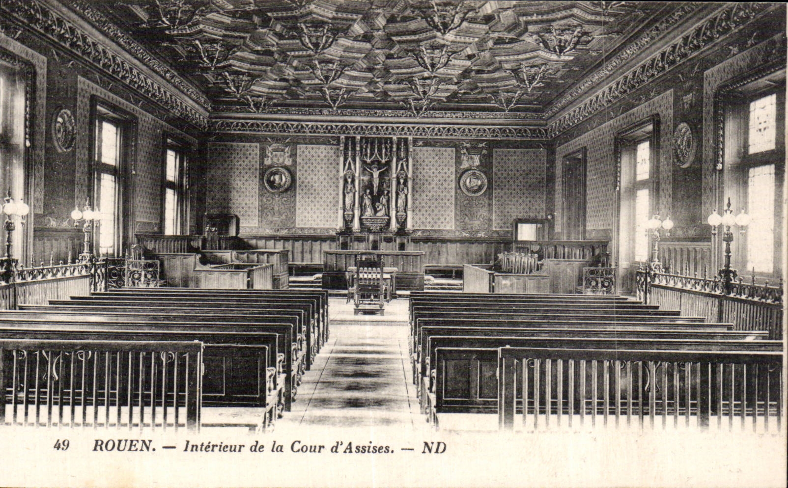Rouen - Interior of the Court Sitted - CPA