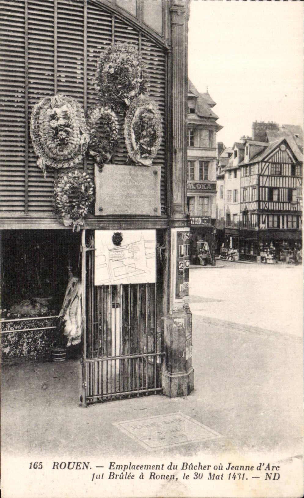 Rouen - Site of Roughing-hew or Jeanne arc was brulee - CPA