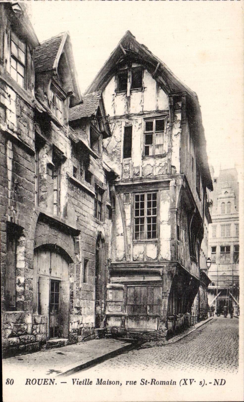 Rouen - Old woman House - Street St Romain - CPA