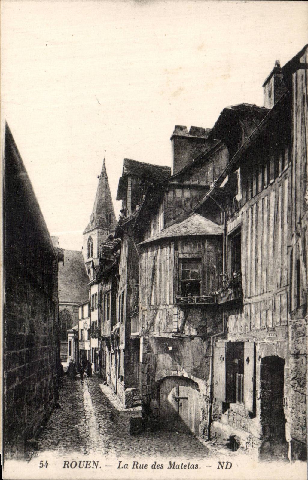 Rouen - the Street of the Mattresses - CPA