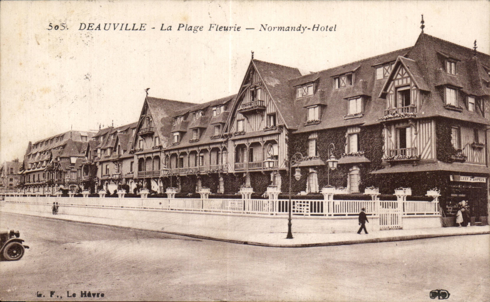 Dieuville - the Flowered Beach - CPA