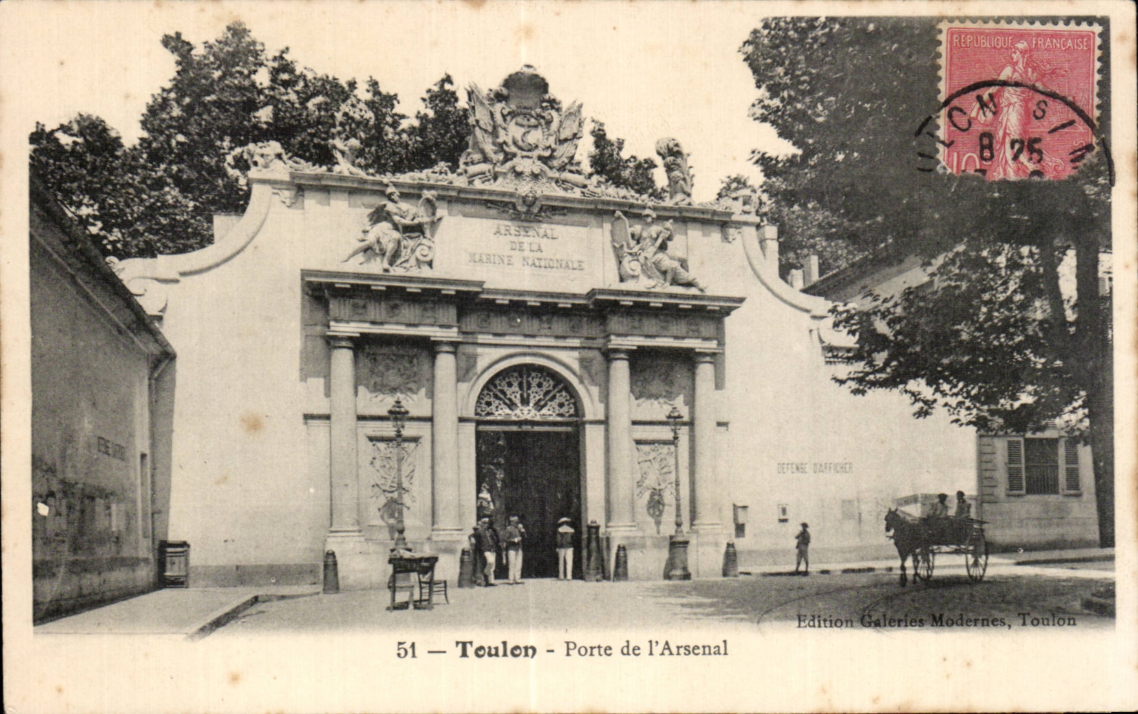 Toulon - Gate of Arsenal - CPA
