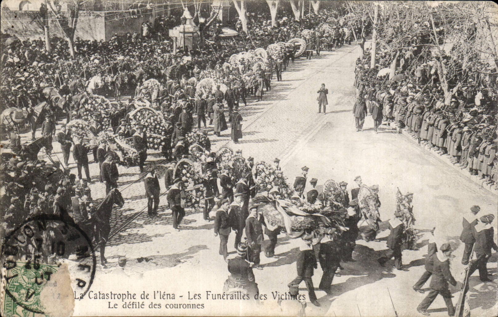 Catastrophe of Iena - Funeral of the Victims - the Procession of the crowns - CPA
