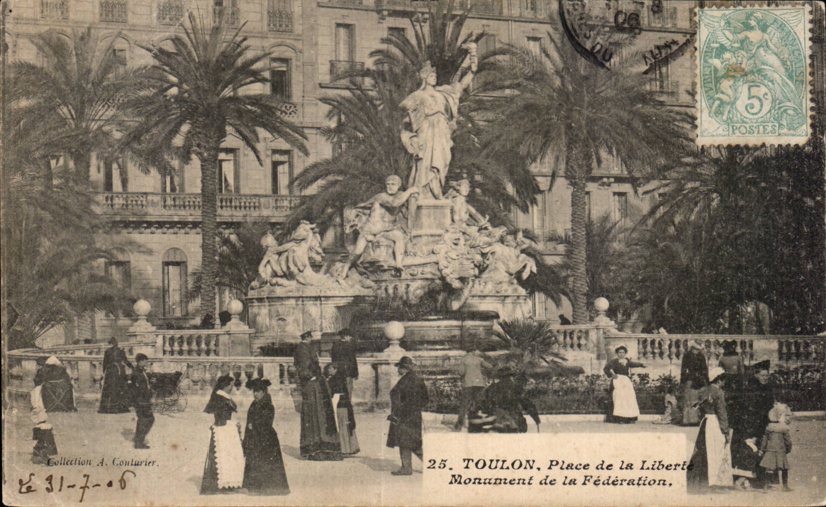 Toulon - Place of Freedom - CPA