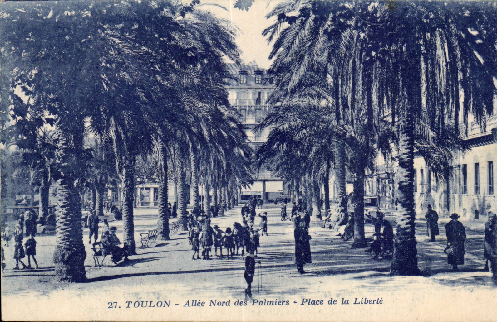 Toulon - Allee Northern of the Palm trees - Place of Freedom - CPA