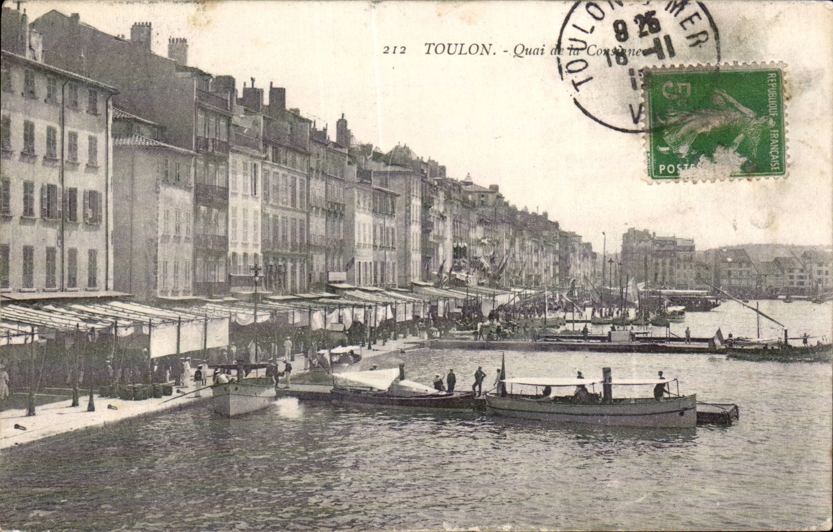 Toulon - the Quay - CPA