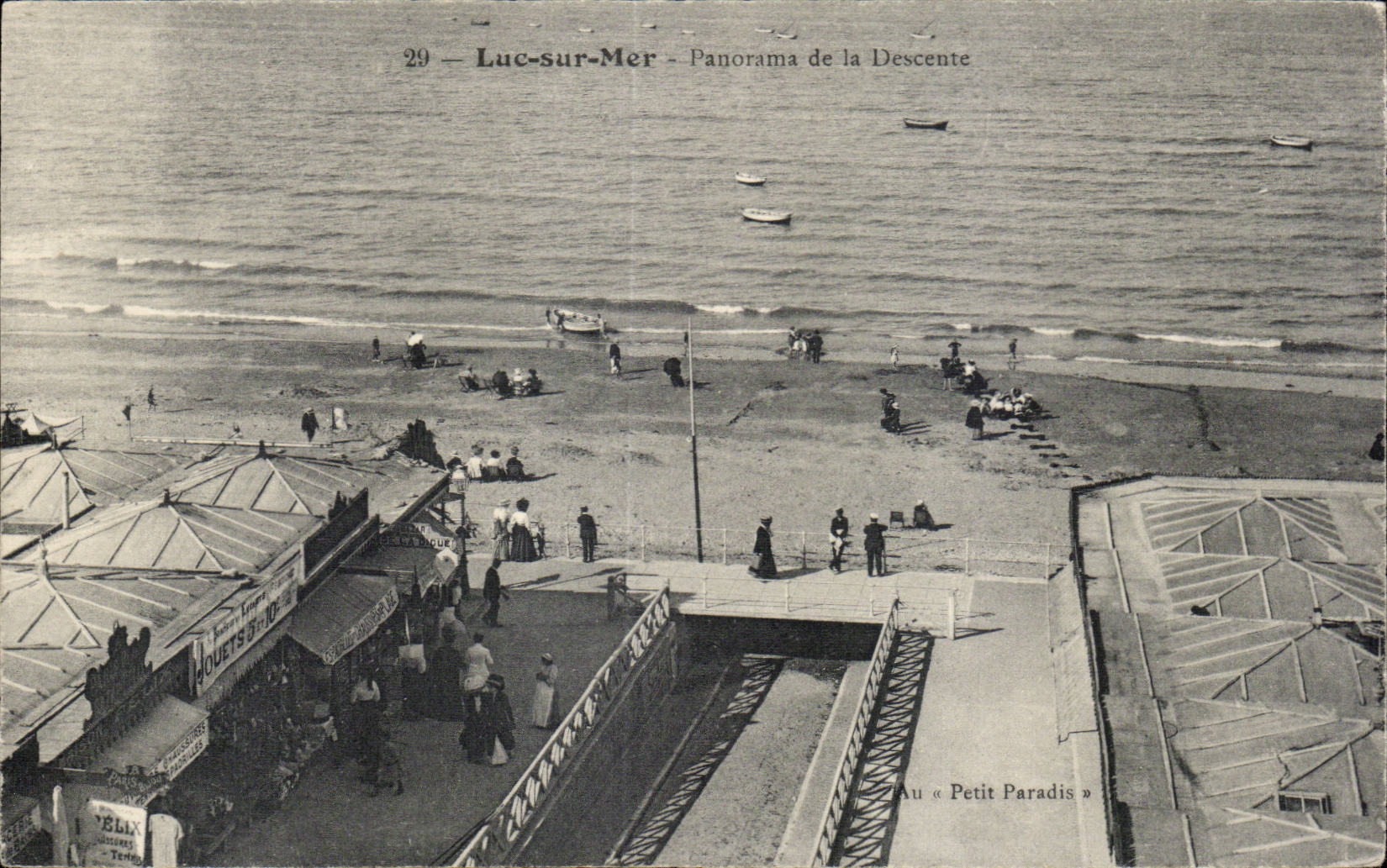 Luc sur Mer - Panorama de la Descente - CPA