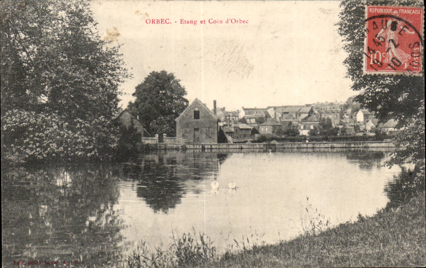 Orbec - Etang et Coin d Orbec - CPA