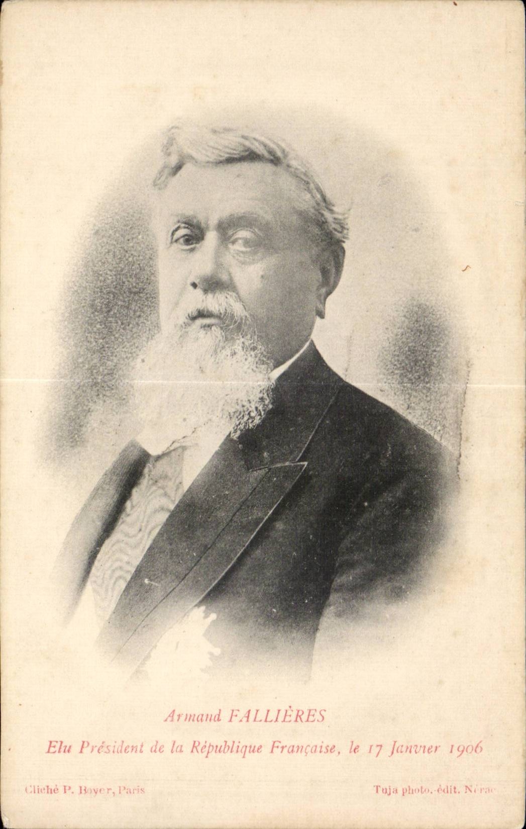 CPA Armand Fallieres President de la republique Politique