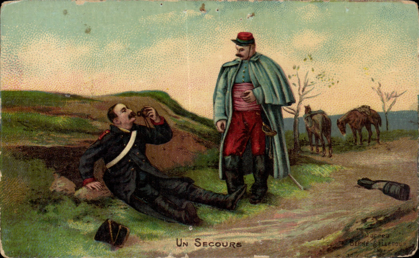 CPA Militaria a help