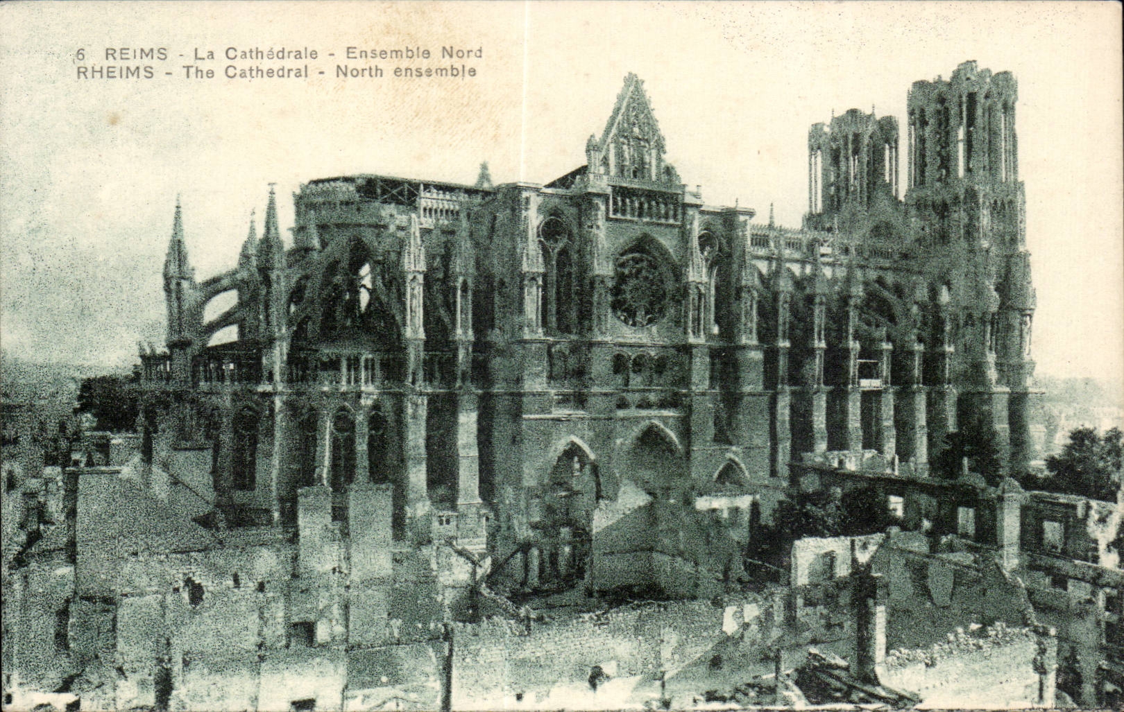 CPA Militaria Reims the Northern cathedral Unit