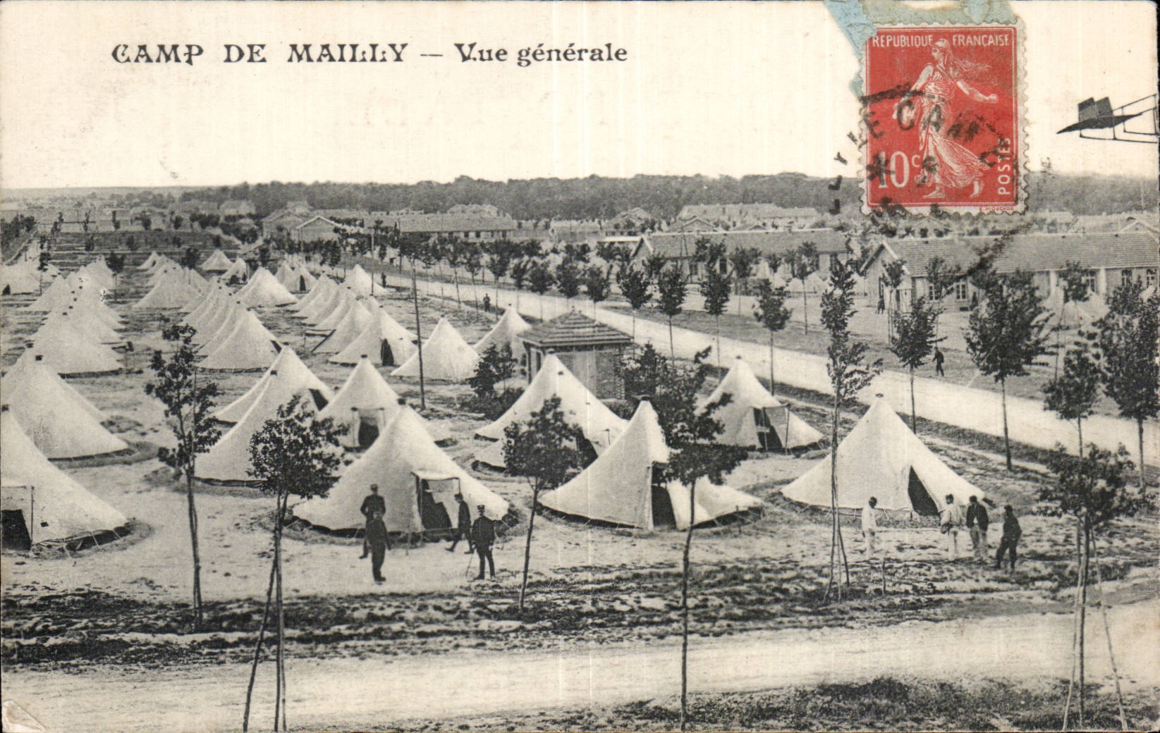 Campo de CPA Militaria de la opinion de Mailly