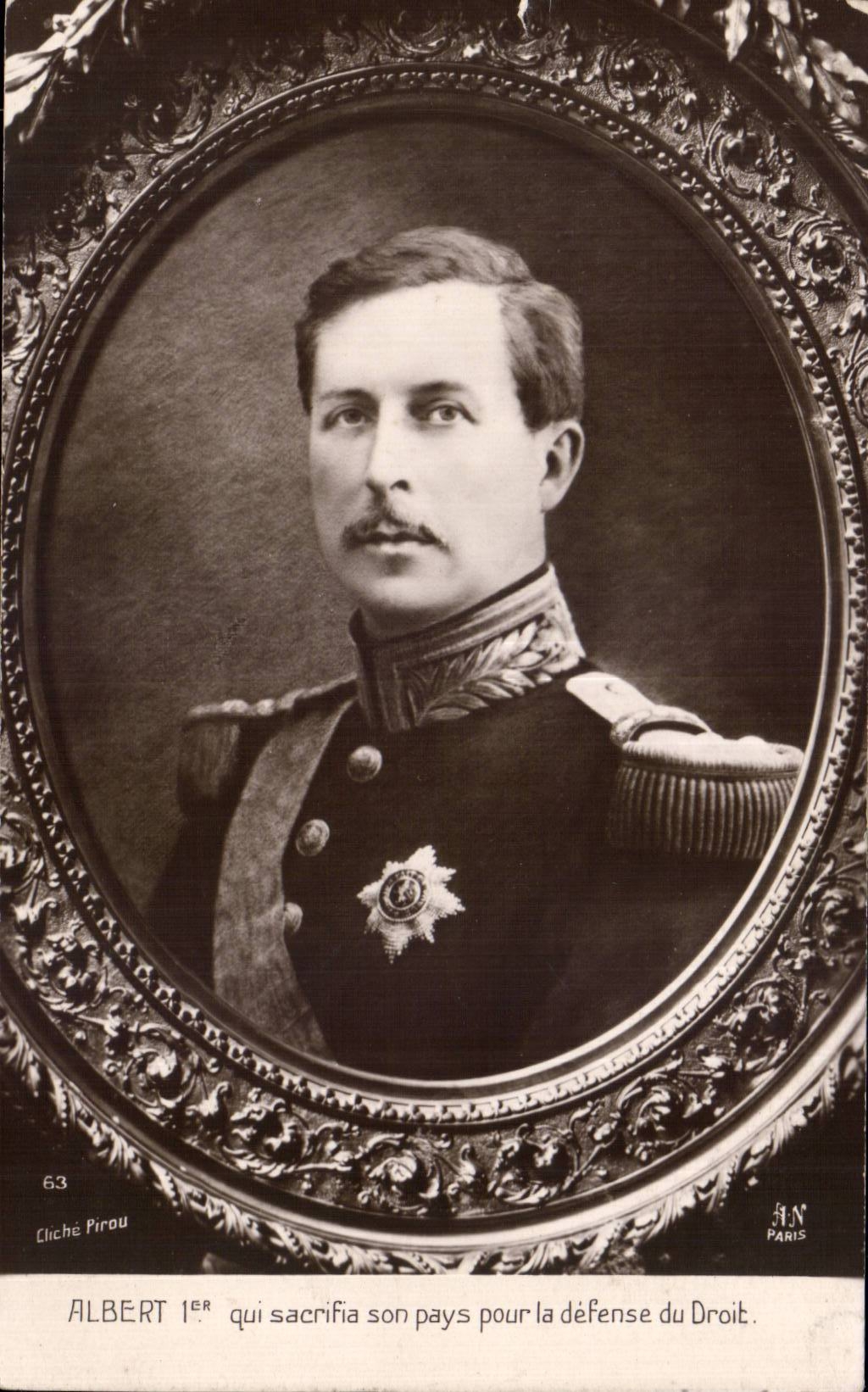 CPA Militaria Albert 1er Roi de Belgique