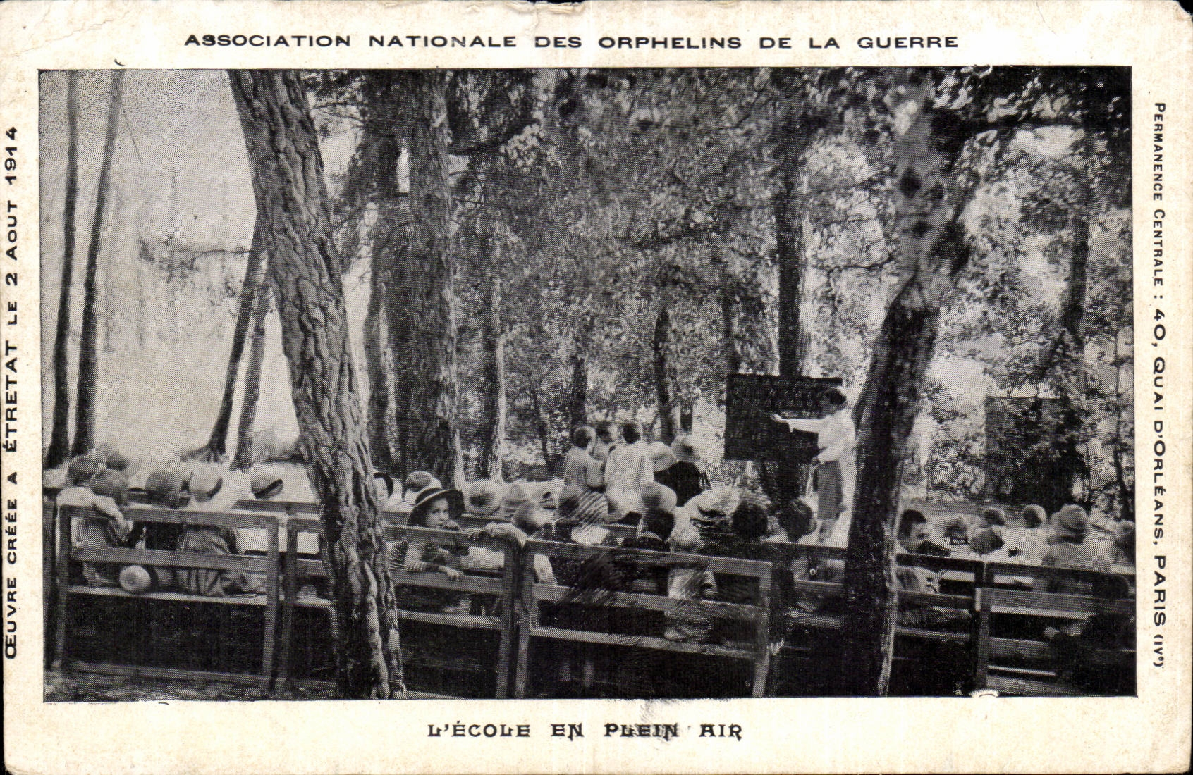 CPA L ecole en plein air