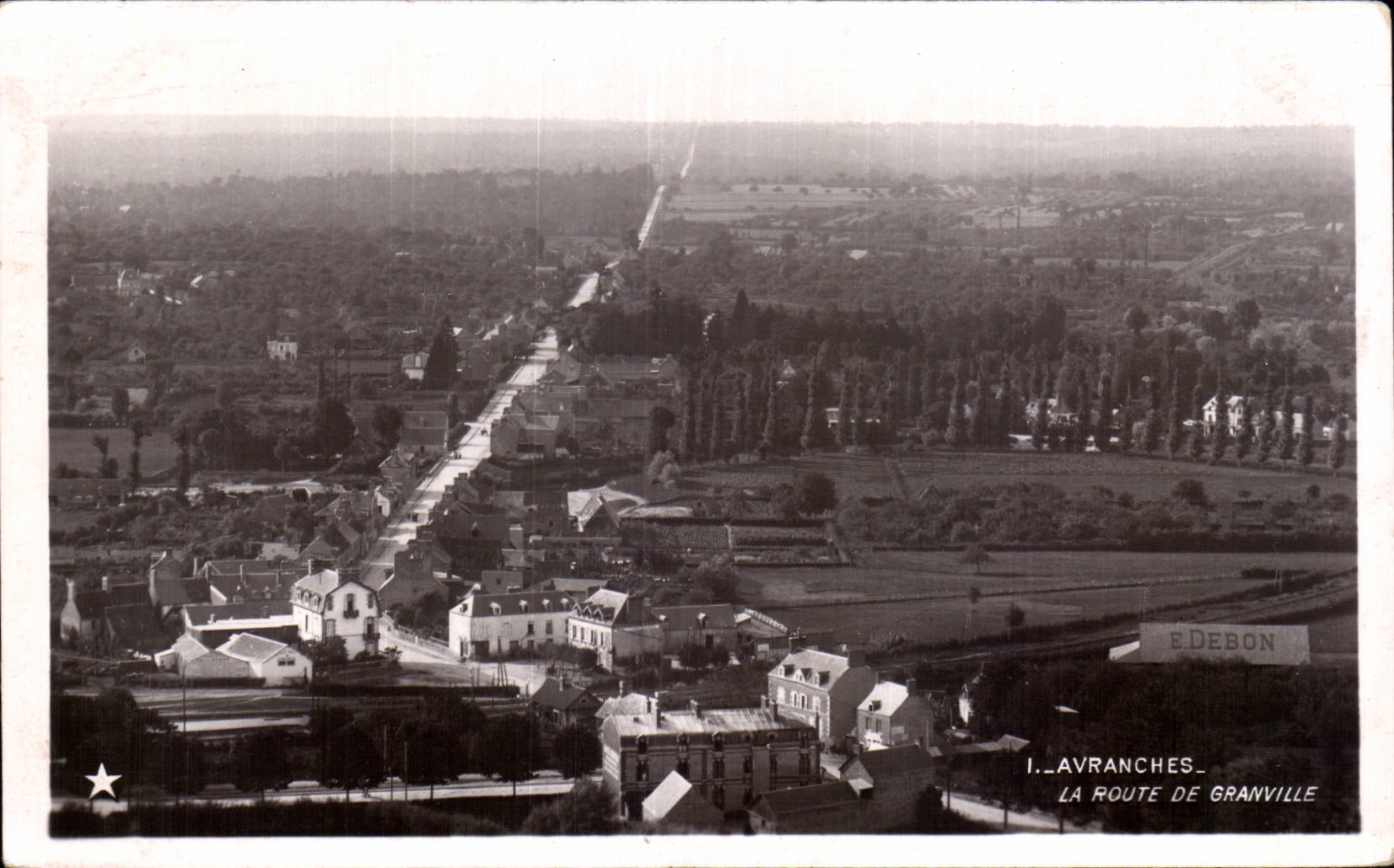CPA Avranches the road of Granville