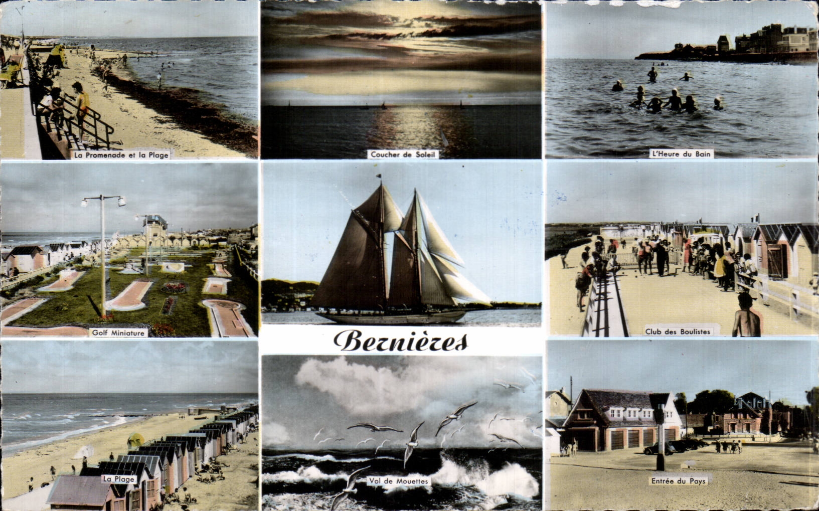 CPSM Bernieres on sea Souvenir