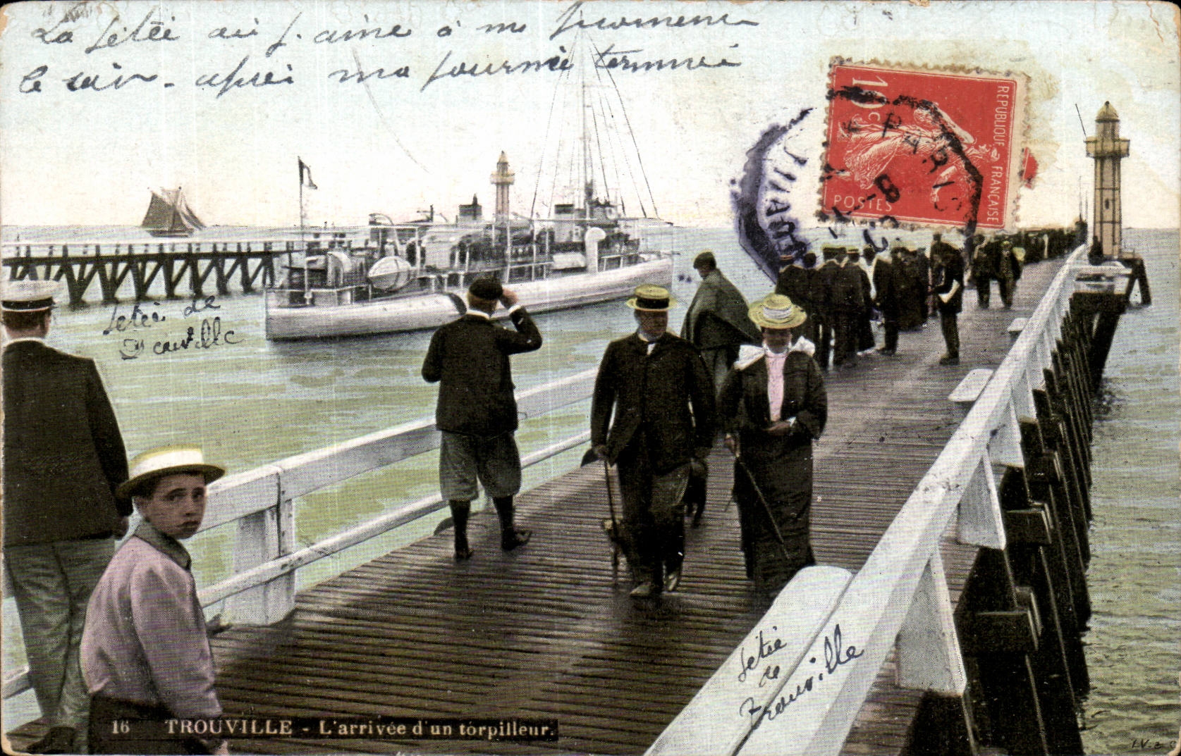 Trouville - L Arrivee d un Torpilleur - CPA