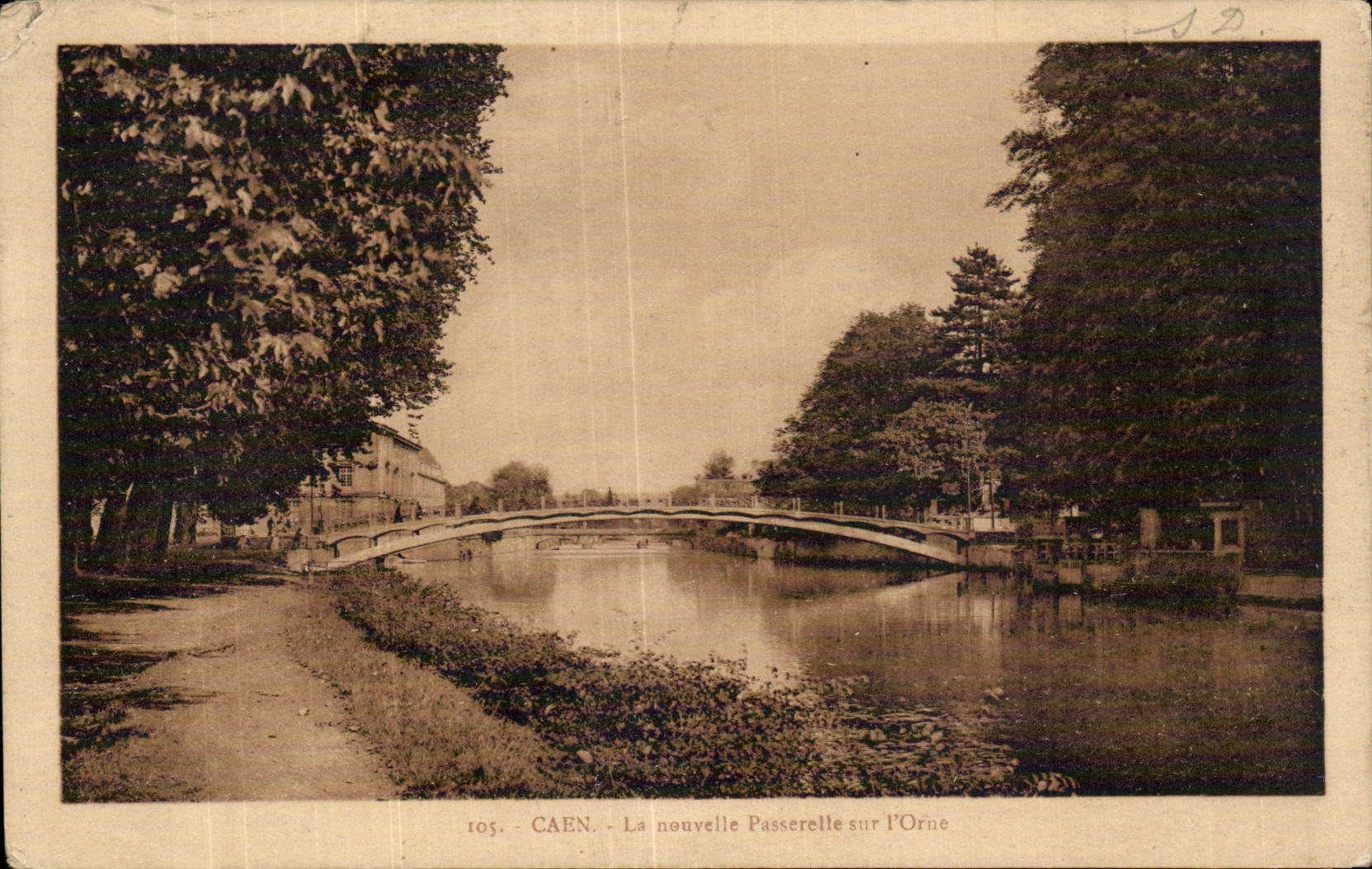 Caen - the New Footbridge - CPA