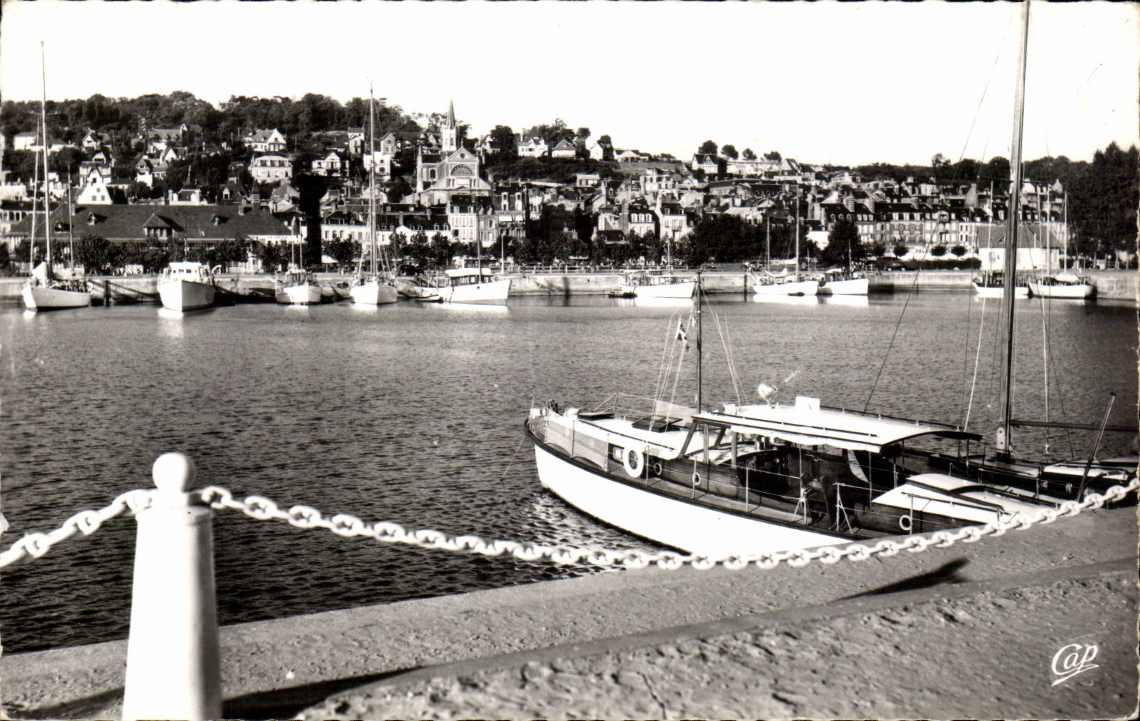 Deauville - the Basin of the Yachts - CPA