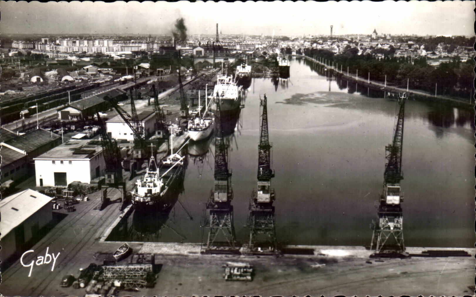 Caen - the Port - CPA