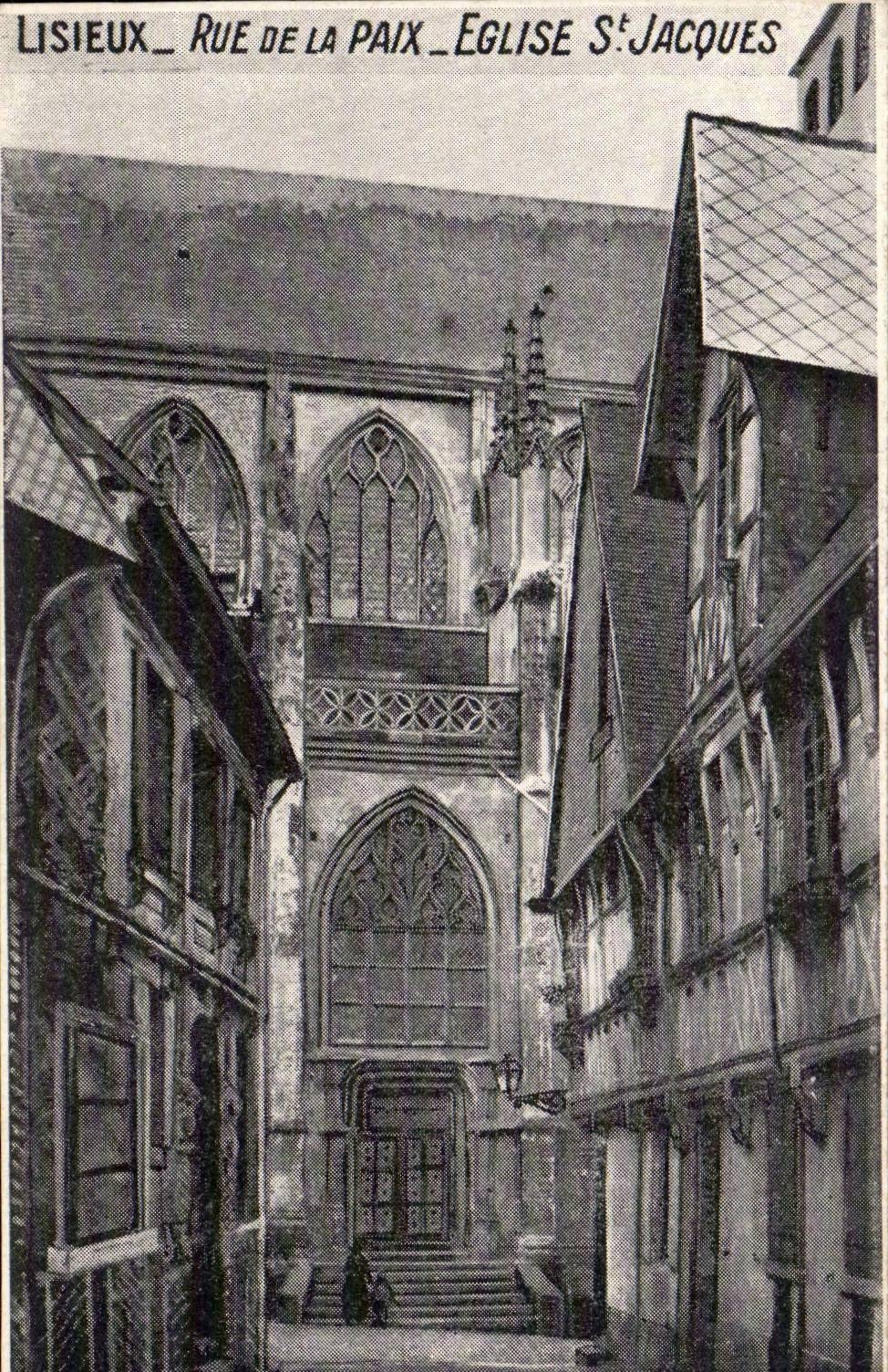 Lisieux - Rue de la Paix - Eglise St Jacques - CPA 