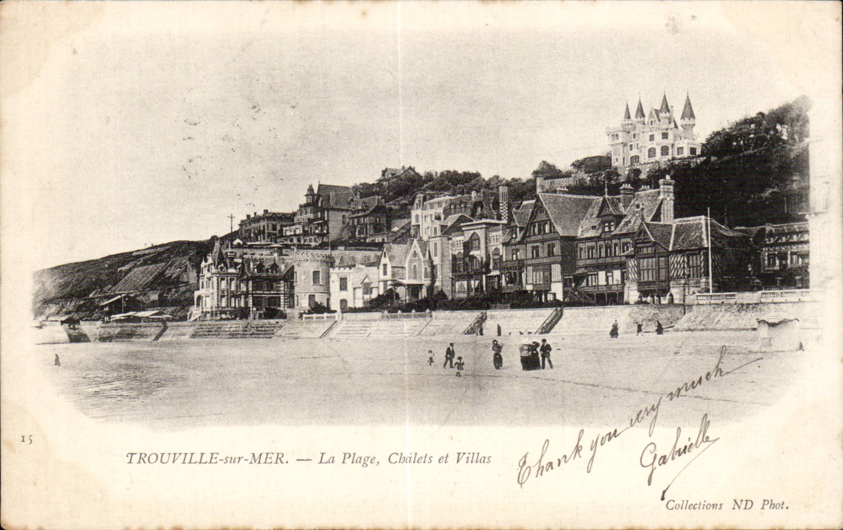 Trouville - La Plage - Chalets et Villas - CPA