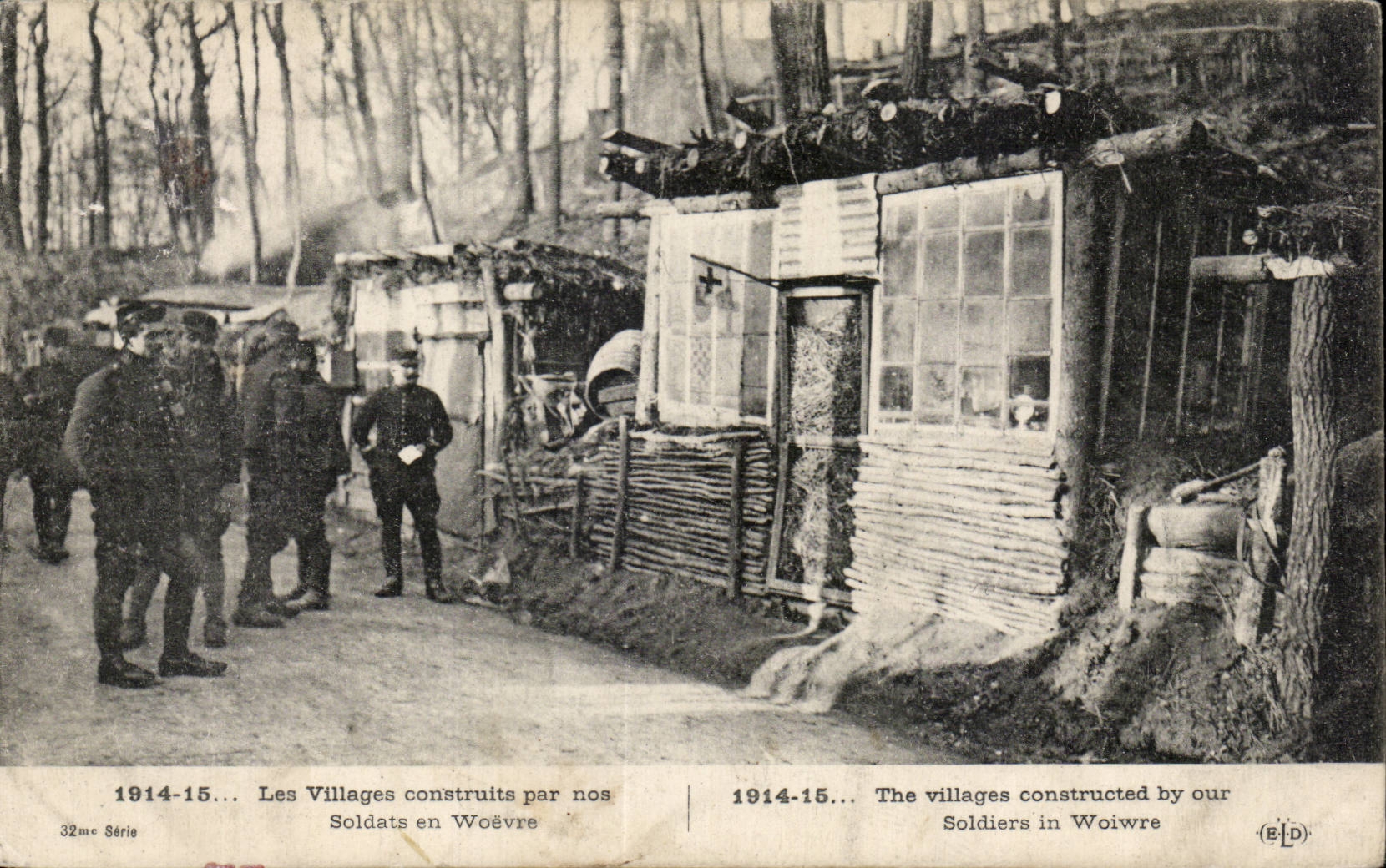 CPA War of 1914 villages built by our soldiers in Woevre