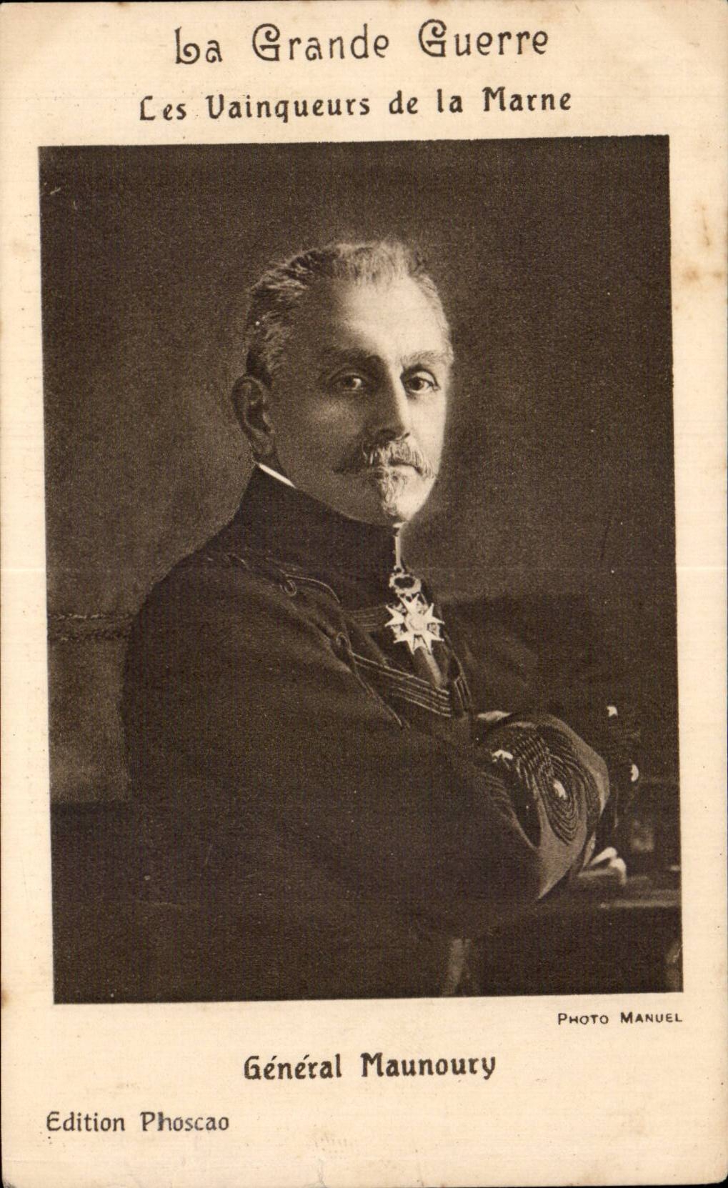 CPA Guerre de 1914 Militaria Les vainqueurs de la Marne General Maunoury