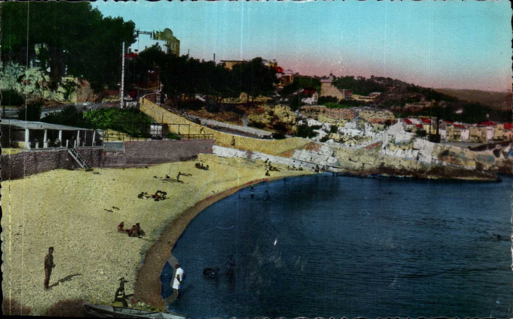 CPSM Cassis sur Mer La plage du Bestouan
