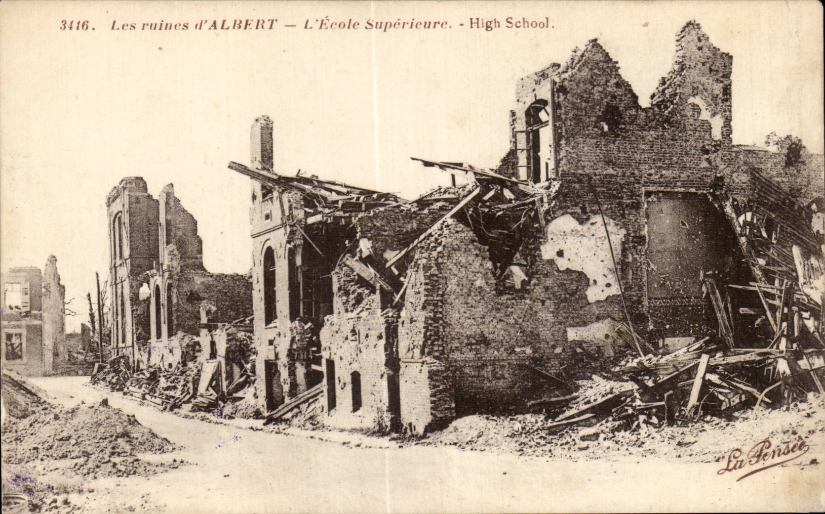 CPA Militaria the ruins Albert University