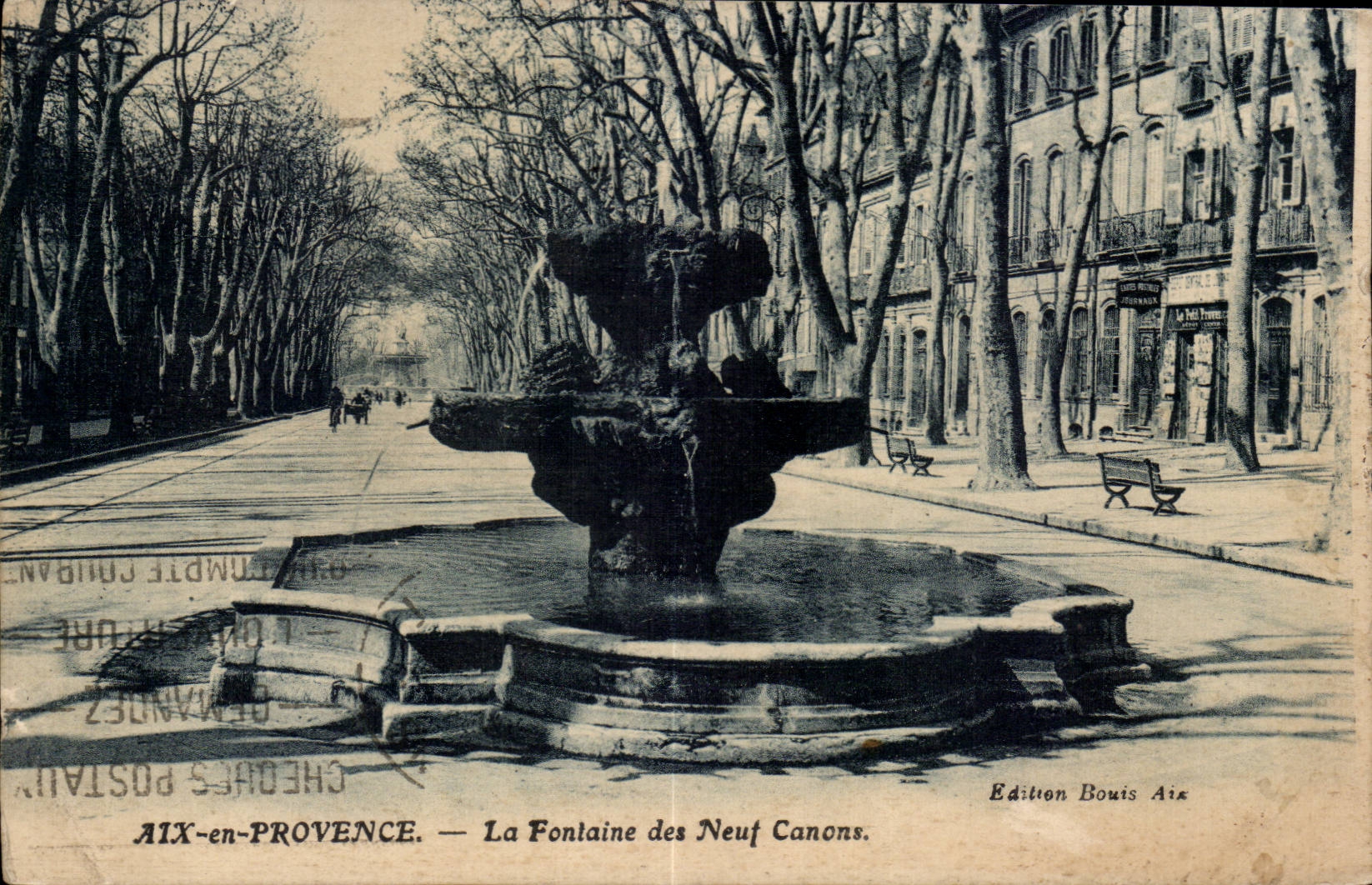 CPA Aix en Provence La fontaine des neuf canons
