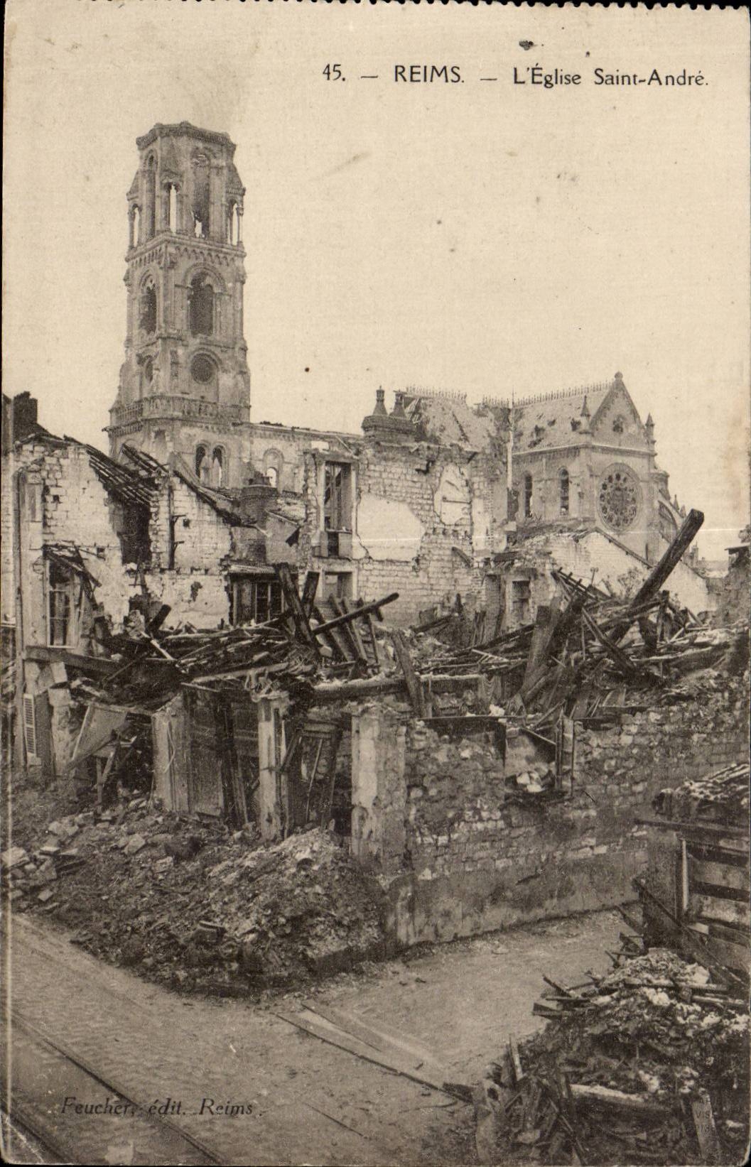 Reims - Church Saint Andre - CPA