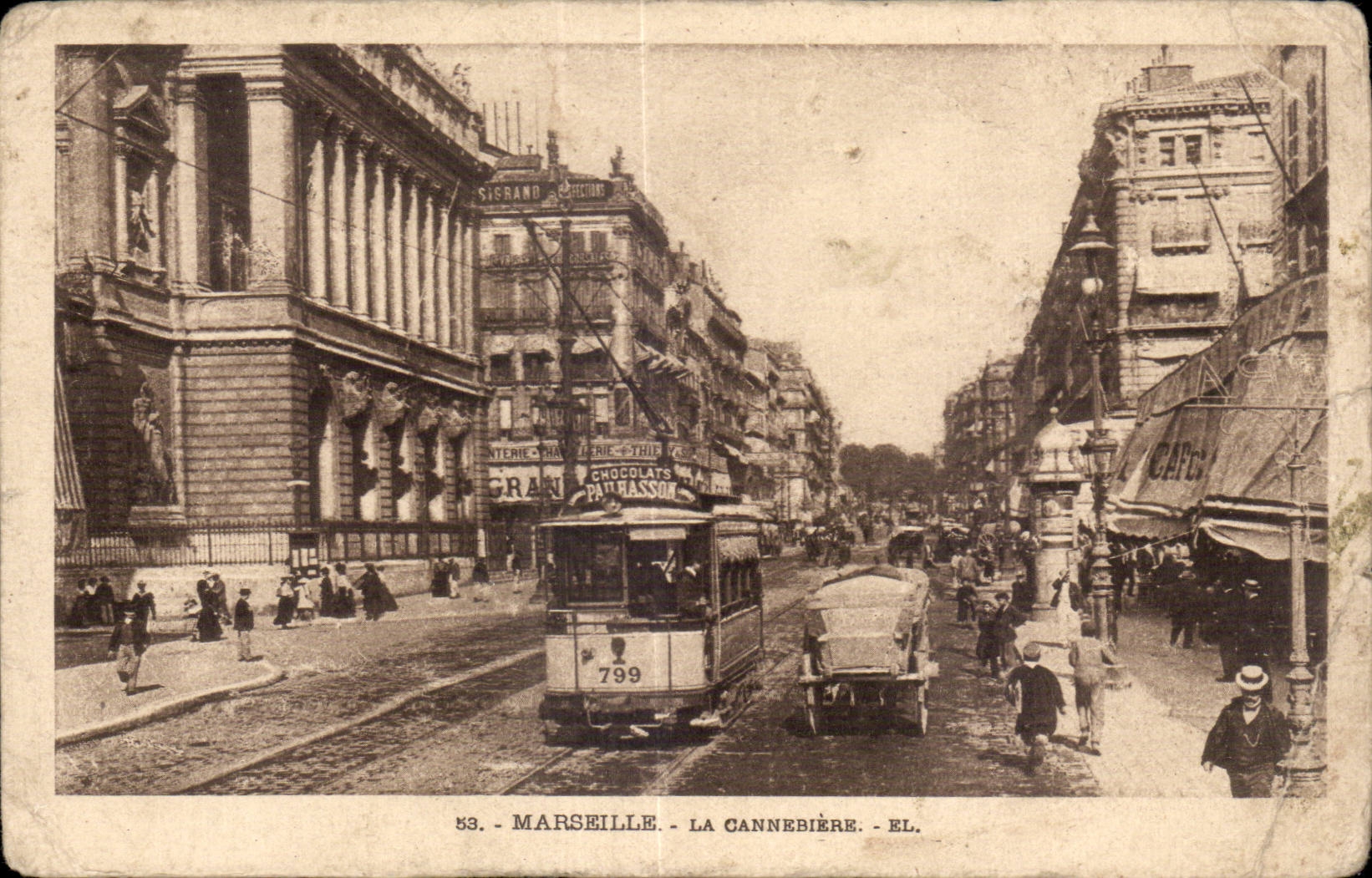 Marseille - La Cannebiere - CPA 