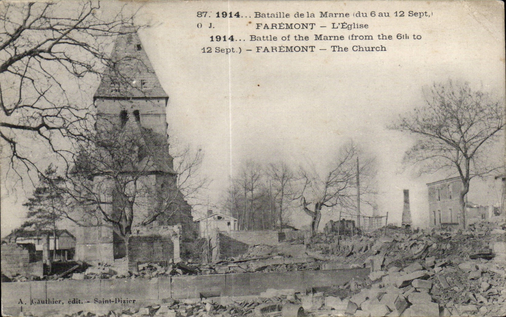 CPA Militaria Faremont church