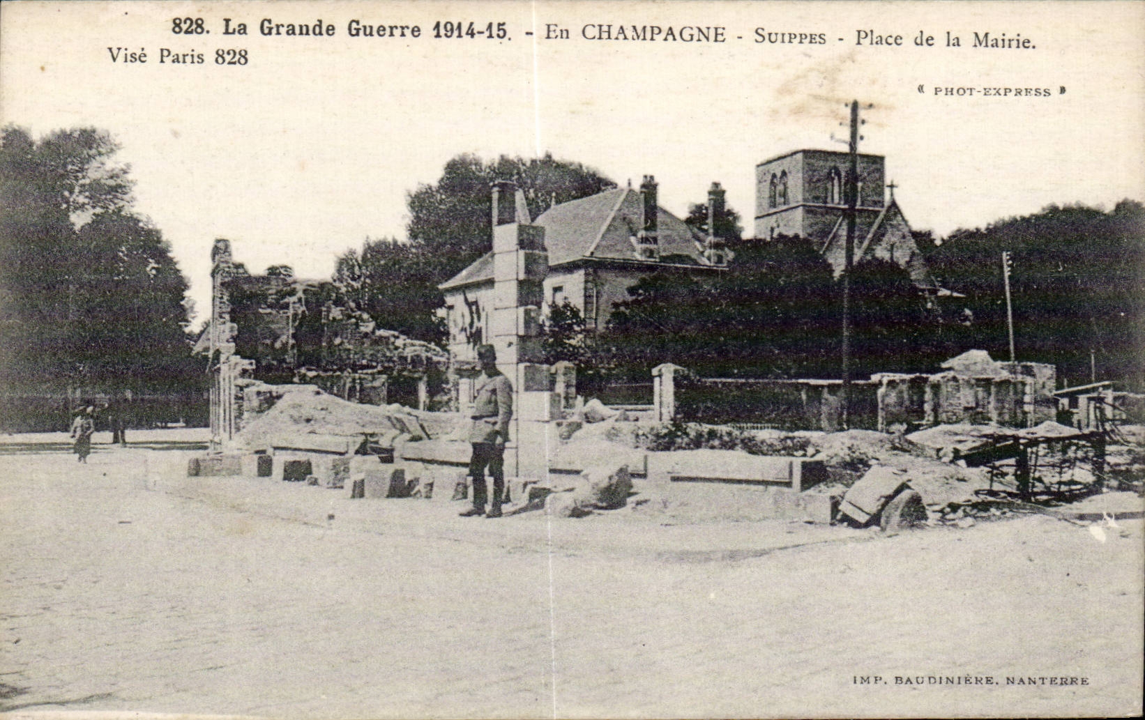 CPA Militaria Suippes coloca el ayuntamiento