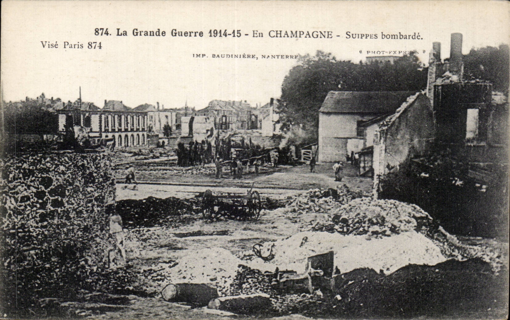 CPA Suippes Champagne bombards