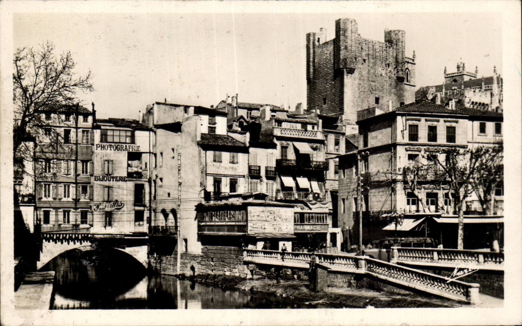 Narbonne - la calle del puente en el martillo del echador - CPA