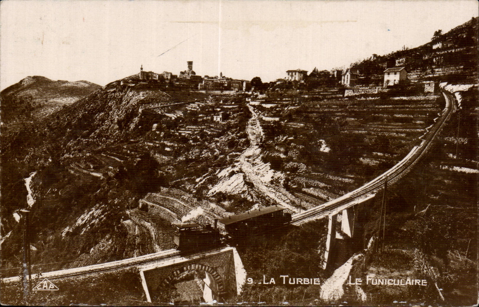 La Turbie - Le Funiculaire - CPA 