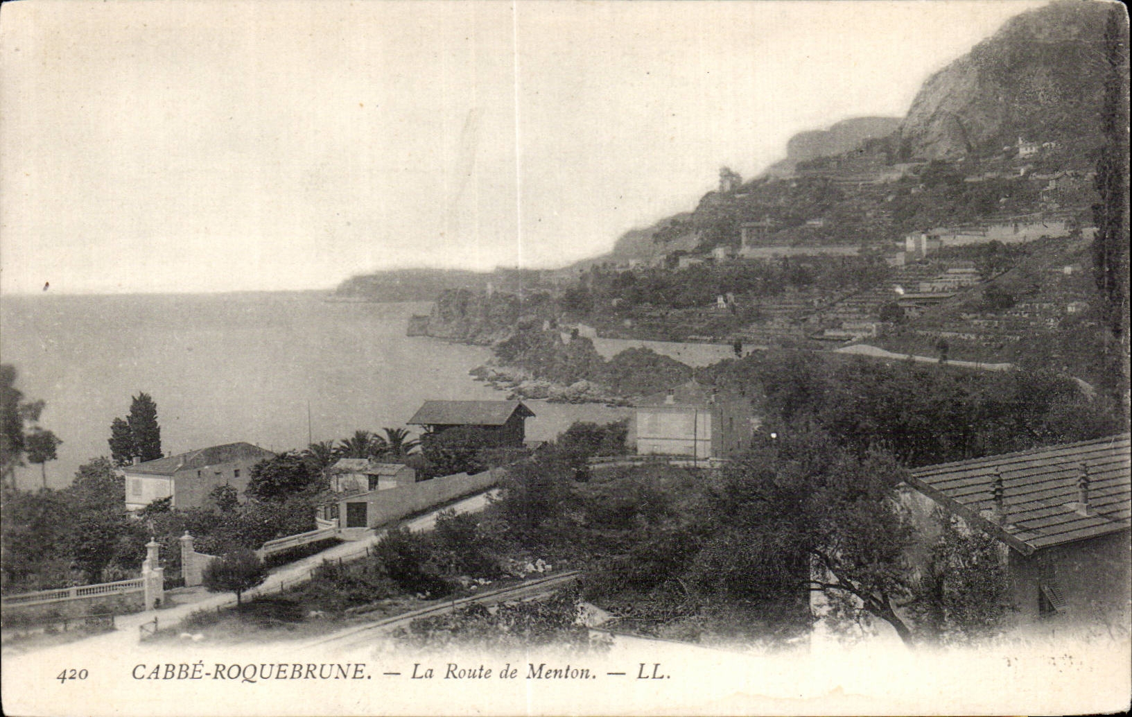 Cabbe Roquebrune - La Route de Menton - CPA