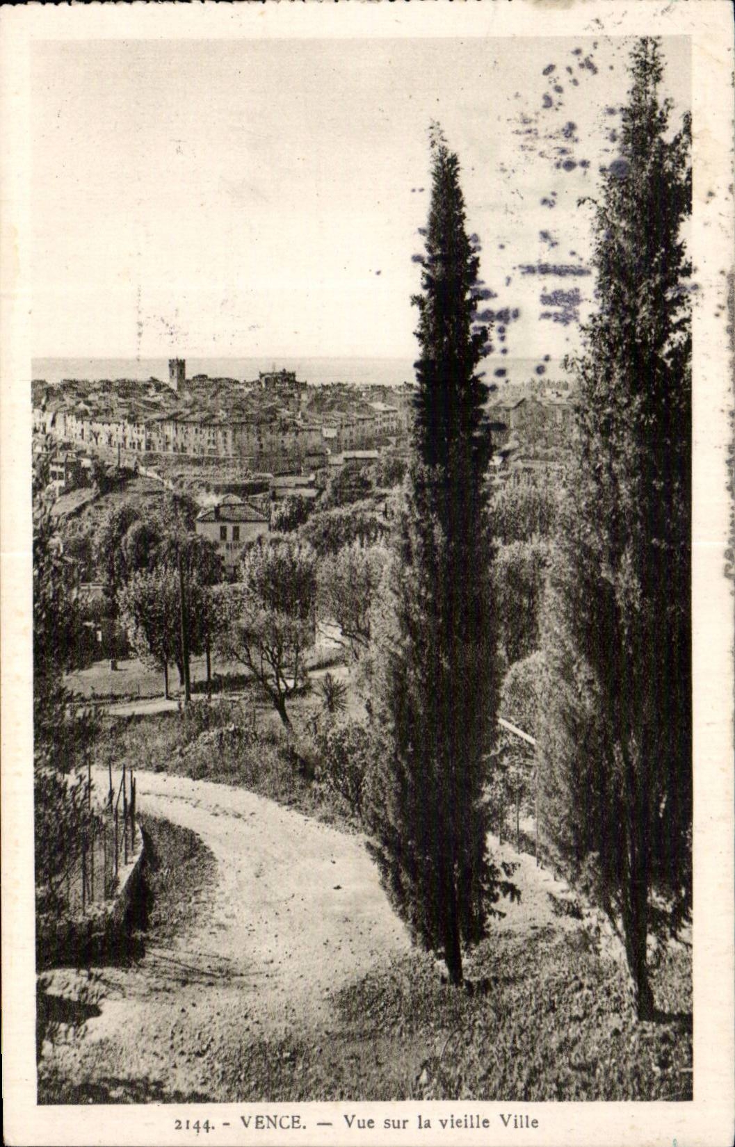 Vence - Vue sur la Vieille Ville - CPA 