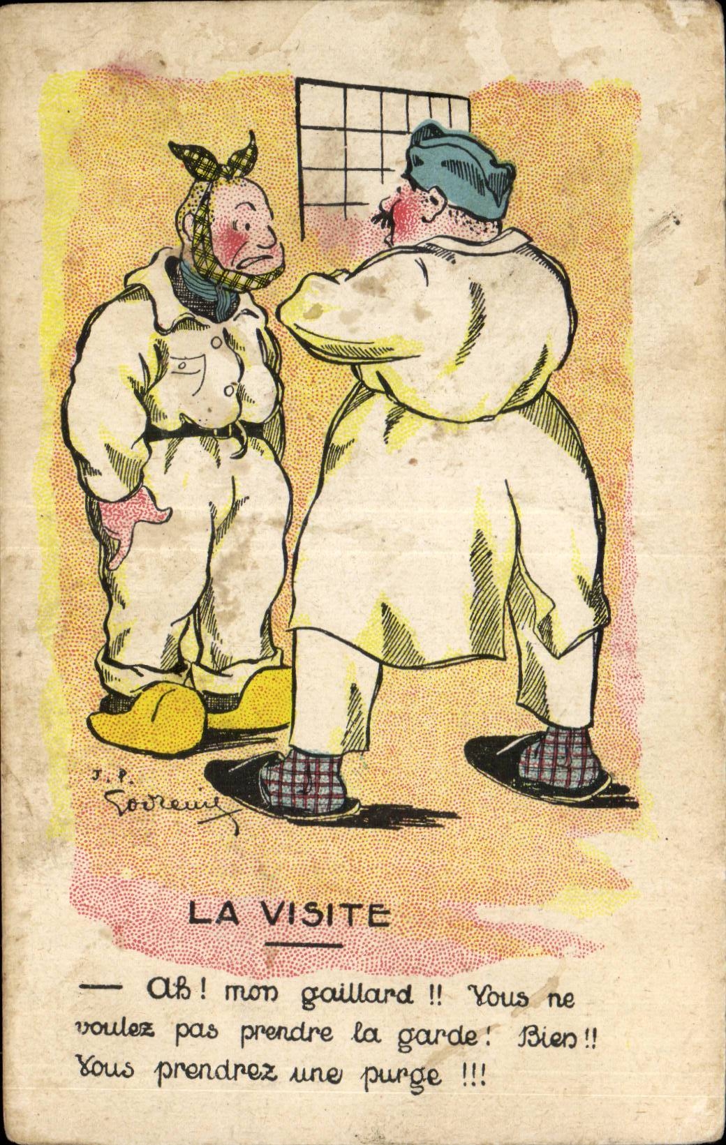 CPA Militaria the visit