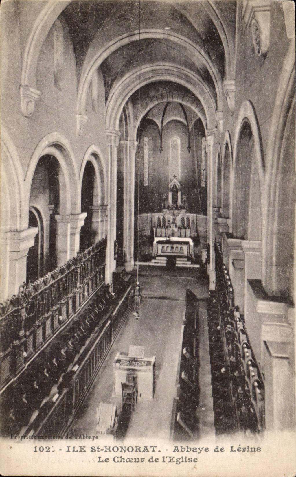 Ile St Honorat - Abbaye de Lerins - L Eglise - CPA