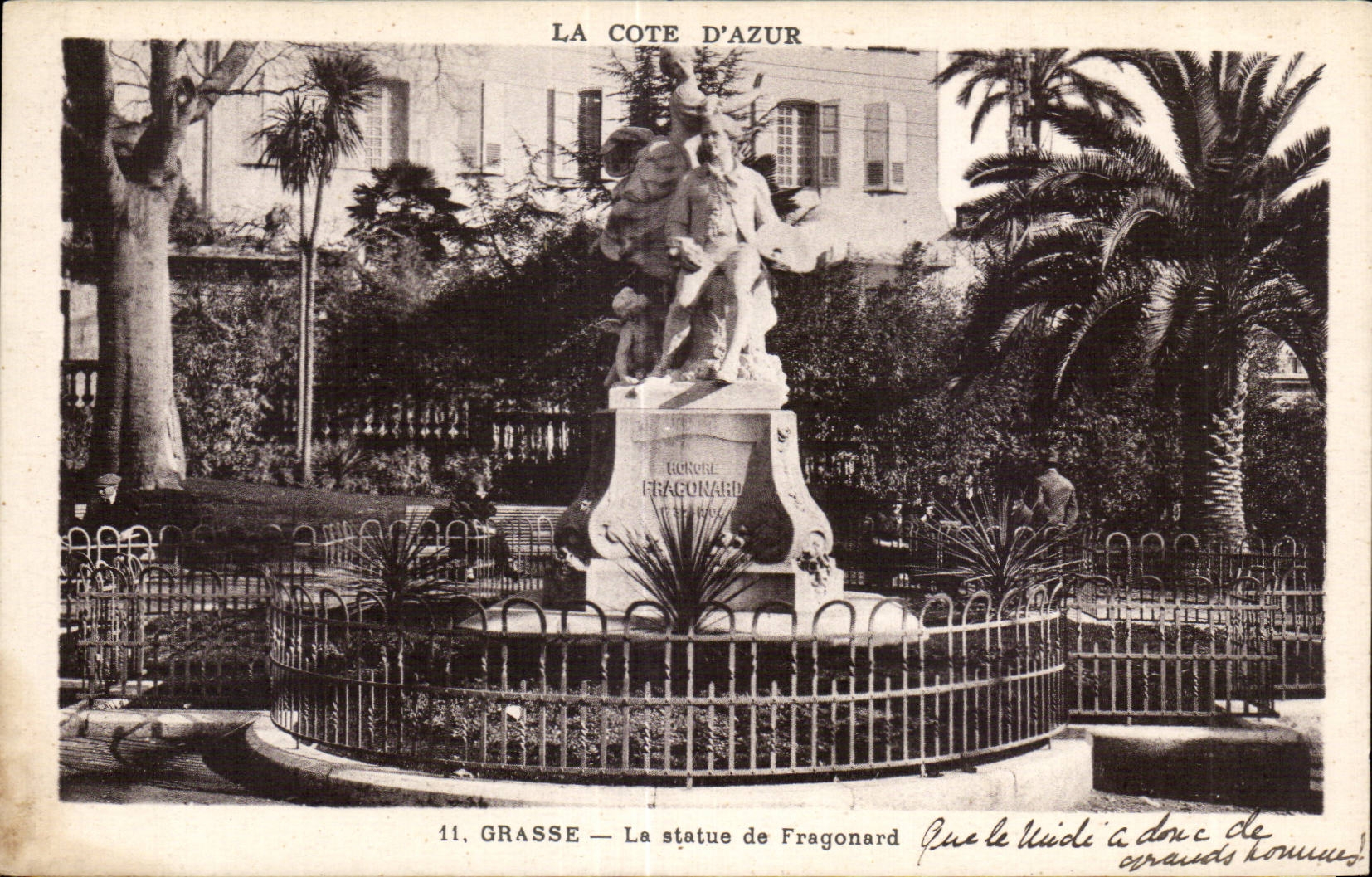 - Estatua de Fragonard - CPA graso